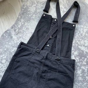H&M Skinny Leg Overalls - Black (8)